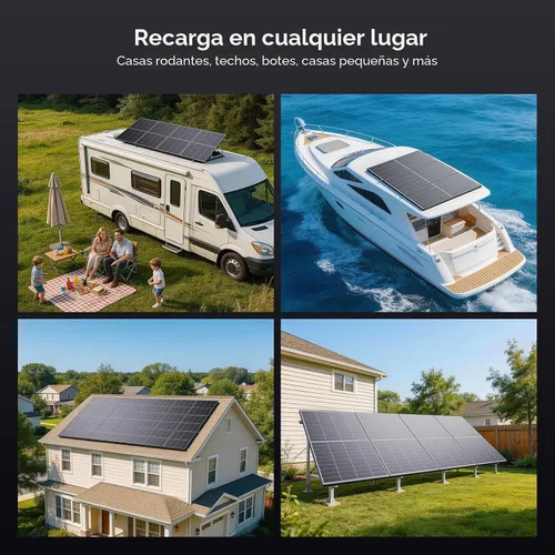 Vista 8 de Panel solar bifacial tipo N 16BB 200W, panel solar de 200 vatios para sistemas de batería de 12 V, 25.6% de alta eficiencia, diseño paralelo