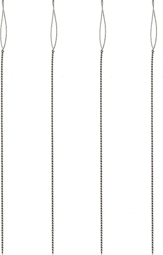 Vista 14 de The Beadsmith Basic Elements - Agujas plegables de 2.5 pulgadas de largo, alambre trenzado flexible, ojo grande, fácil de enhebrar, 4 agujas medianas