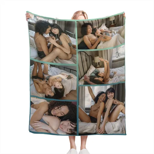 Vista 36 de Manta personalizada con texto fotográfico, manta de imagen personalizada para bebé, madre, padre, adultos, amigos, amantes, regalo personalizado