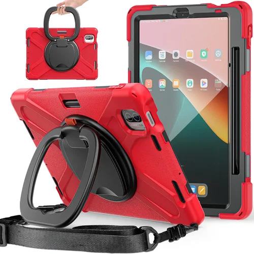 Vista 9 de Funda para Xiaomi Pad 5 / Pad 5 Pro con soporte para bolígrafo de 11.0 pulgadas 2021, funda protectora resistente a prueba de golpes con soporte
