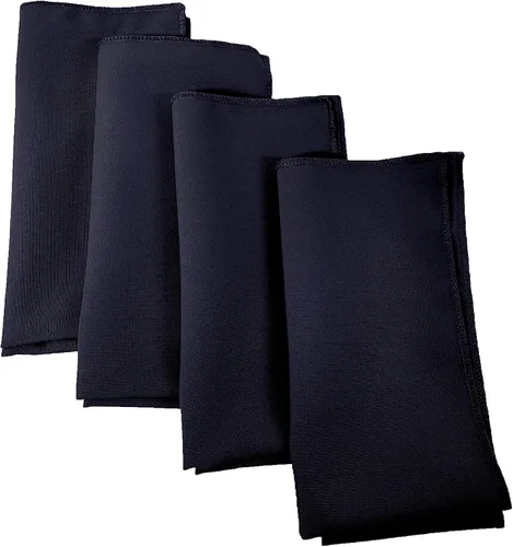 Vista 64 de LA Linen Paquete de 10 servilletas de popelina de poli, servilletas de tela suave, servilletas lavables y reutilizables, servilletas de mesa