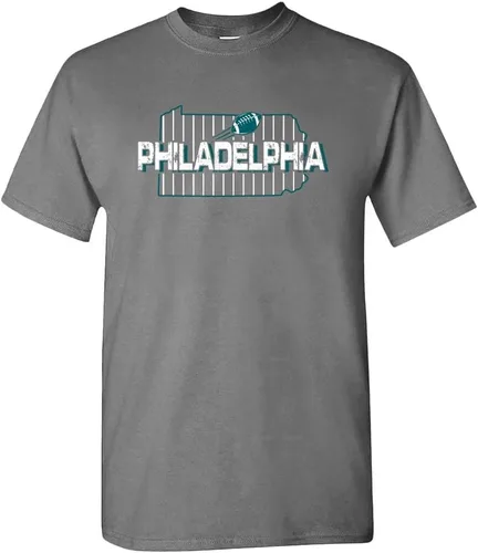 Vista 10 de Xtreme Apparrel Camiseta para hombre Team Field Map para aficionados al fútbol Dallas - Camisa azul marino