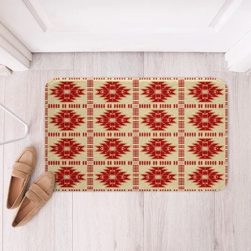 Vista 24 de Feelyou Aztec Bathroom Rugs Aztec Southwestern Printed Bath Mats for Bathroom Bohemian Bath Rugs for Shower Tub Cowboy Cowgirl Bathroom Accossories