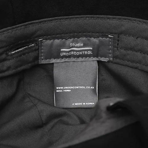 Vista 9 de UNDERCONTROL Bio - Sombrero de algodón lavado con etiqueta de oro extraíble con botones y correa para el cuello de ala larga profunda, unisex