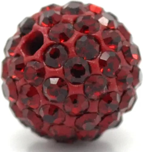 Vista 10 de RUBYCA Pave - Cuentas de arcilla de cristal checo para joyería Shamballa (20 unidades, 0.472 pulgadas, morado claro)