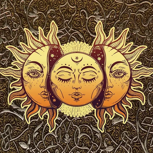 Vista 8 de ALIYINA Tapiz de sol y luna, tapiz de astrología indie, para dormitorio, estética hippie vintage, tapiz de pared para adolescentes, niñas, niños