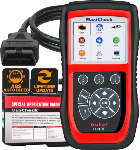 Vista 10 de Autel MaxiDiag MD806 Escáner OBD2, ABS SRS Motor Transmisión 4 Sistemas Herramienta de Diagnóstico, 7 Servicios Especiales como MD808 Pro, Reinicio