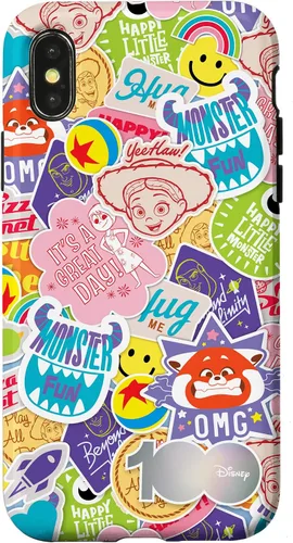 Vista 5 de Funda para iPhone 16 Disney 100 Pixar Happy Faces and Happy Stickers D100
