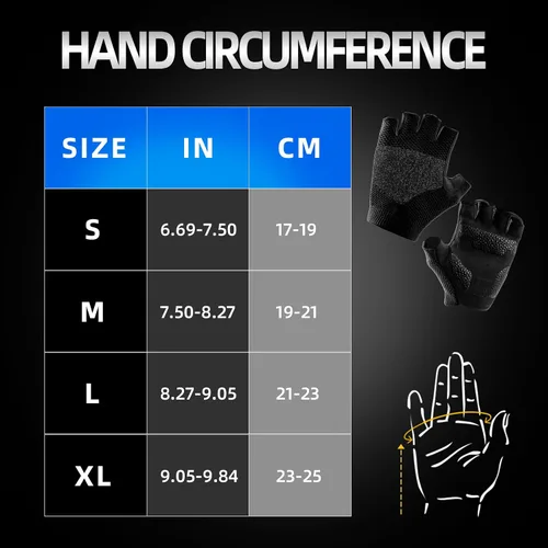Vista 5 de Guantes de ciclismo para hombres y mujeres, guantes de bicicleta de medio dedo, para ciclismo, gimnasio, levantamiento de pesas, remo, motocicleta