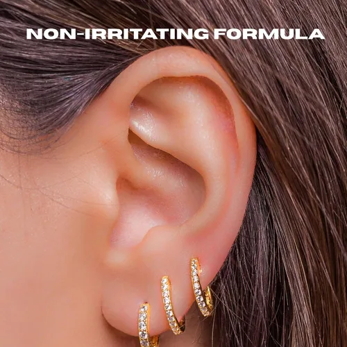 Vista 9 de INVERNESS Solución para el cuidado de las orejas After Piercing de 4 onzas, paquete de 2 – Cuidado suave de los piercings para orejas recién