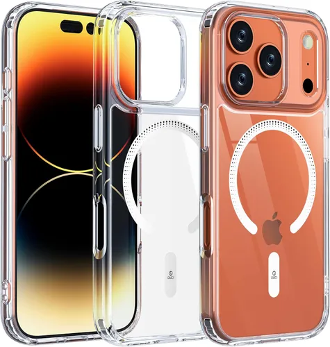 Vista 57 de ONES Funda delgada transparente para iPhone 8 Plus/7 Plus, PC + TPU híbrido, protección contra caídas de grado militar [antiamarillamiento], funda