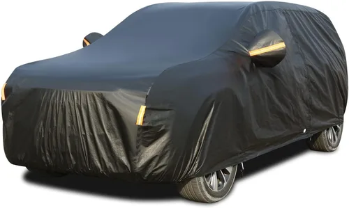 Vista 51 de Tecoom Funda impermeable para todo tipo de clima, resistente al viento, protector de granizo con forro polar y puerta con cremallera, protección