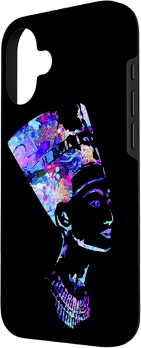 Vista 2 de Funda para iPhone 16 con diseño de reina egipcia Nefertiti