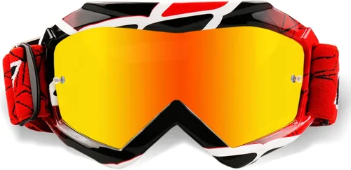 Vista 10 de Gafas de Motocross para Niños y Jóvenes - Gafas Off Road para Bicicleta de Cross y Motocicleta MX con Lentes de Protección UV Antiempañamiento
