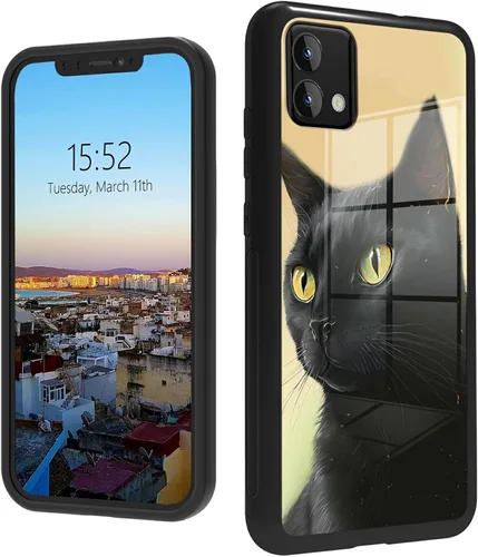 Vista 18 de Funda para Motorola Moto G Stylus 5G 2021 de vidrio templado, funda negra con diseño de mujer negra africana para mujeres y hombres, antiarañazos, a