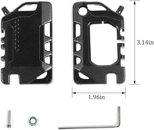 Vista 2 de JeCar Funda para llavero Jeep Wrangler JL JLU JT 2018-2020, color negro