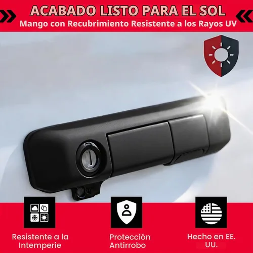 Vista 5 de Cerradura manual para puerta trasera, de la marca Pop & Lock, para automóviles, Negro Cerradura antirrobo del portón trasero, perno codificable