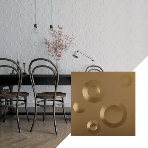 Vista 27 de Ekena Millwork WP12X12COWH Cole EnduraWall - Paneles decorativos de pared 3D de 11 7/8 pulgadas de ancho x 11 7/8 pulgadas de alto, color blanco