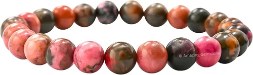 Vista 586 de Amazing Gemstone Crystal Bracelet for Women Men's Gifts - Protection Healing Crystal Bracelet - 8mm Gemstone Beaded Stretchable Bracelet Pulseras