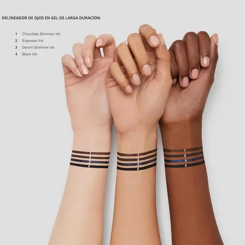 Vista 6 de Bobbi Brown Delineador de ojos de gel de larga duración Delineador de ojos impermeable a prueba de manchas Delineador de ojos preciso de 8 horas