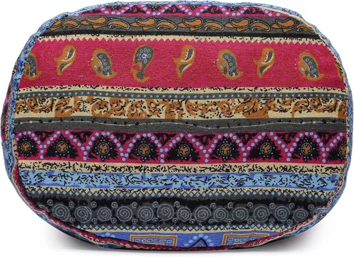 Vista 155 de Bolsa de hombro para mujer, de lona en estilo hippie/bohemio para llevar cruzada al hombro, disponible en diferentes colores y estampados