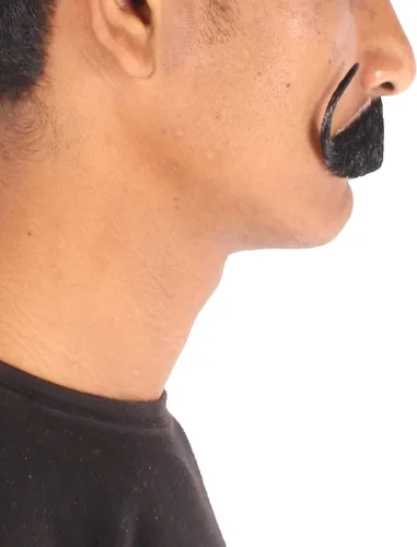 Vista 5 de HPO pelo sintético bigote Cosplay pelo facial para hombre