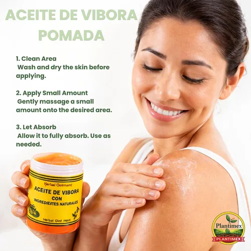 Vista 5 de Pomada De Aceite De Vibora Con Veneno De Abeja 3.5 oz.