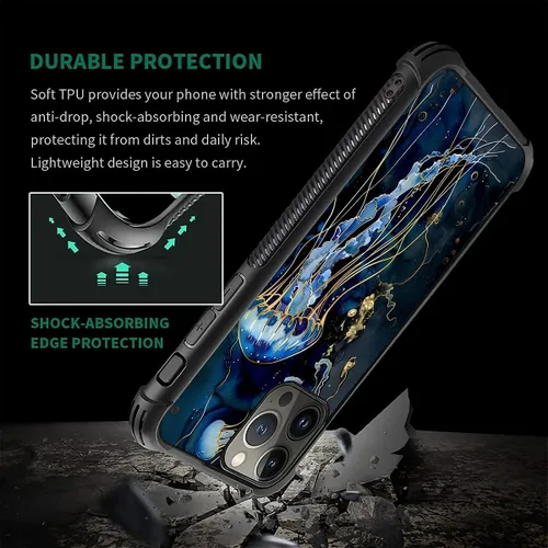 Vista 369 de Funda compatible con iPhone 15, diseño de elefantes africanos, diseño increíble a prueba de golpes, antiarañazos, carcasa trasera de policarbonato