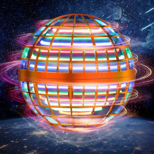 Vista 8 de LEMATRIX Juguete de bola de orbe volador, bola flotante Boomerang Fly Fidget Spinner, juguetes geniales regalos para niños de 6 7 8 9 10 11 12 años