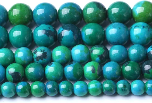 Vista 79 de 88 cuentas de piedra natural africana de piedra de sangre para hacer joyas y pulseras