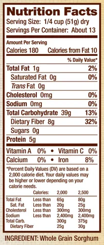 Vista 2 de Bob's Red Mill Grano de sorgo blanco dulce sin gluten, 24 onzas (paquete de 4)