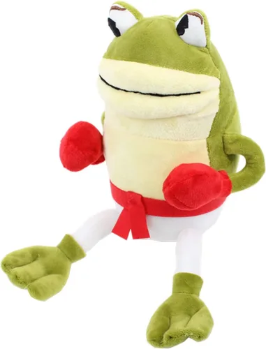 Vista 4 de Figura de muñeca de peluche de la rana 2 piezas