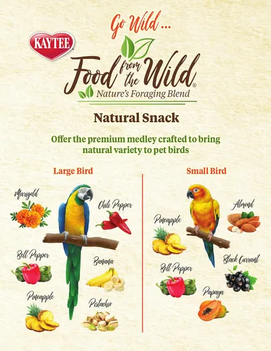 Vista 7 de Kaytee Food From The Wild Golosinas Naturales para Aves Mascotas, 3 oz