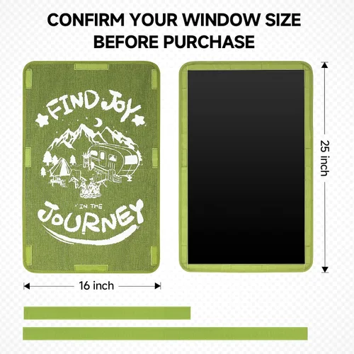 Vista 6 de ESUDNT Cubierta para ventana de puerta de autocaravana, cortinas de tela opacas para cubiertas de caravanas, accesorios imprescindibles