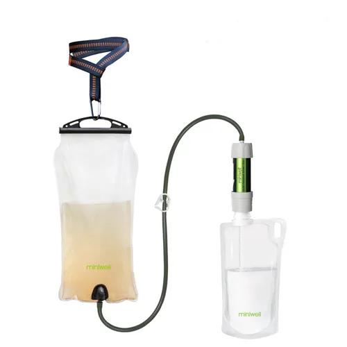 Vista 10 de Miniwell Filtro de agua portátil L630 con embalaje al vacío mejorado, almacenamiento de 25 años, opciones de uso versátiles y duraderas, paquete