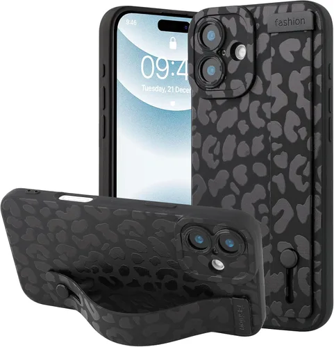 Vista 26 de OOK - Funda compatible con iPhone 11 en color vino rojo con estampado de leopardo, de TPU a prueba de golpes, cubierta delgada de silicona