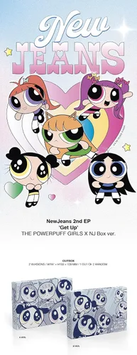 Vista 2 de NewJeans - Get Up [La Caja de Las Supernenas X NJ Box ver.] Álbum (Ver. A)
