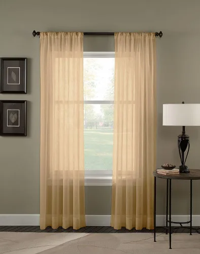 Vista 3 de Curtainworks Trinity Crinkle, cortinas de gasa