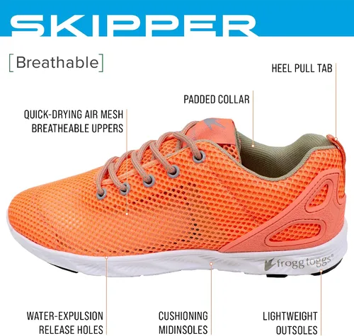 Vista 2 de FROGG TOGGS Skipper Premium - Zapatos deportivos de secado rápido para mujer