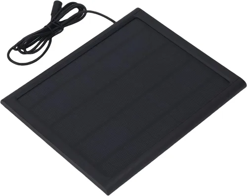 Vista 3 de Aramox Cargador de batería solar de 6 W, cargador de panel solar portátil con carga rápida inteligente 25% tasa de conversión para automóvil