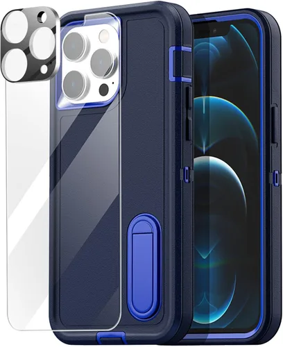 Vista 19 de AICase Funda para iPhone 12 Pro Max (6.7"), resistente protección contra caídas, cuerpo completo, a prueba de golpes, a prueba de polvo, protección