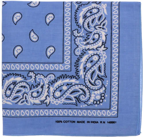 Vista 14 de Motique Accessories Bandana de algodón de 22 pulgadas con estampado cachemira