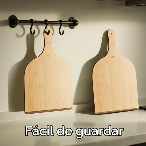 Vista 5 de G.a HOMEFAVOR Pela de madera para pizza, paquete de 2, 12 x 16 pulgadas