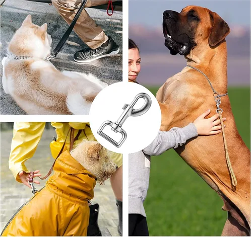 Vista 5 de Ganchos giratorios para correa de perro, 4 piezas