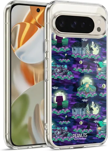 Vista 81 de Head Case Designs Funda de gel Spooktacular con licencia oficial de Peanuts Linus y Snoopy [protección de grado militar] compatible con Google Pixel