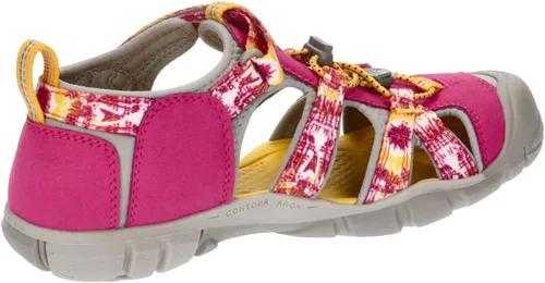 Vista 7 de KEEN Sandalia unisex Seacamp 2 CNX con punta cerrada para niños, MultiKeen Yellow, 6 Big Kid