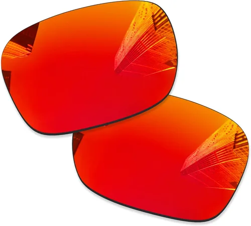 Vista 5 de 4 pares de lentes de repuesto para gafas de sol Oakley Holbrook XL OO9417, negro + titanio plateado + azul hielo + rojo fuego