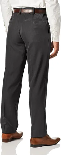 Vista 2 de Van Heusen Mens Straight Fit Flat Front Traveler Ultimate Dress Pant