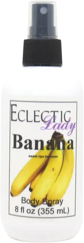 Vista 10 de Eclectic Lady Spray corporal perfumado de plátano, 2 onzas de niebla corporal