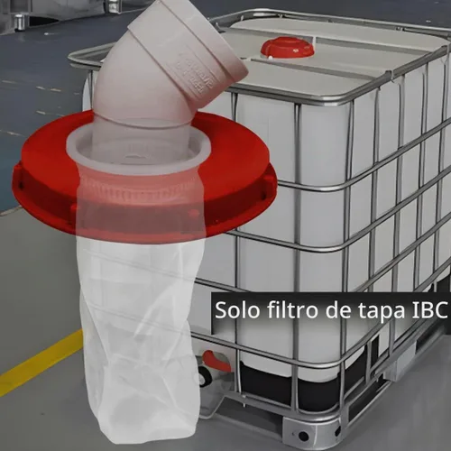 Vista 2 de Filtro de tapa IBC Pantalla de filtro de nylon para cubierta de tanque de agua lavable de una pieza
